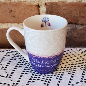 Mug - The Lord Delights in You (purple)