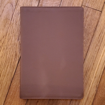NET Bible Large Print Thinline Genuine Leather, Brown