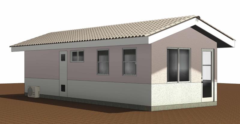 1 Bedroom 499 sf Exterior A
