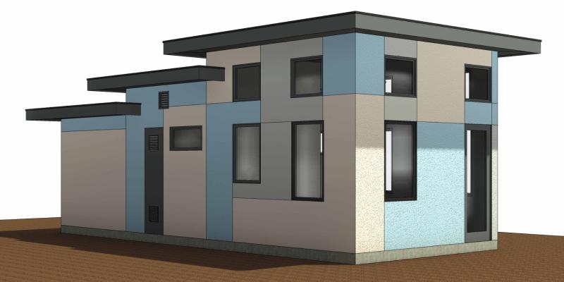 1 Bedroom 499 sf Exterior C