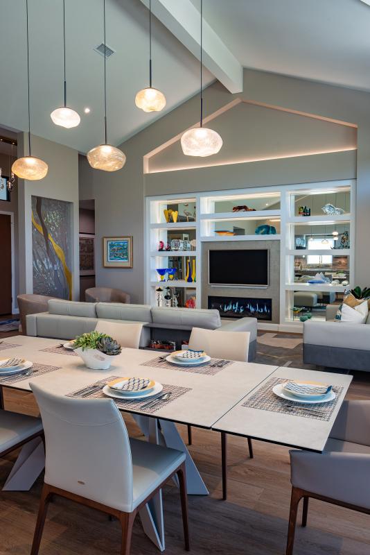 Dining-to-Living Perspective