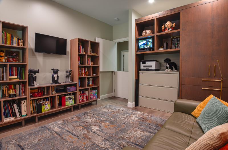 Walnut Study Cabinetry