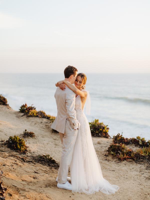 Bride + Groom Beach Portraits