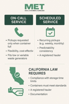 On‑Call vs. Scheduled Medical Waste Disposal: What California Law Requires