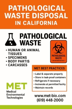 Pathological Waste Disposal in California | MET Biohazard & Medical Waste Experts