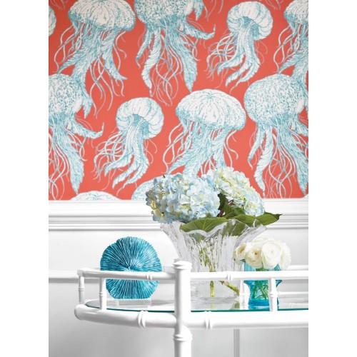 Thibaut Design Jelly Fish Bloom T13172 Wallpaper 3-500x500