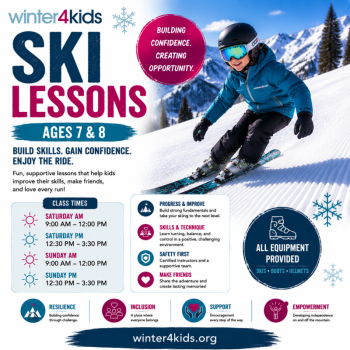 Sunday - Beginner Ski Lessons Ages 7-8