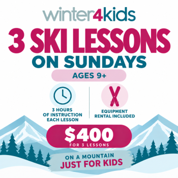 Sunday - Beginner Ski Lessons Ages 9+